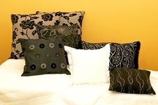 Pillows Yellow Stock Photography Pillows Yellow Stock Photography