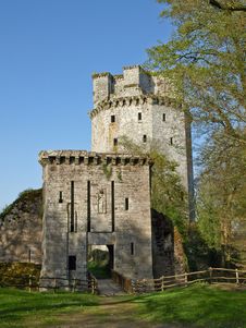 Tower And Entrance Gate Of An Old Fortress In Fran Royalty Free Stock Photo