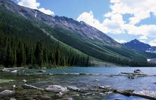 Consolation Lake, Canadian Rockies Stock Photo Consolation Lake, Canadian Rockies Stock Photo