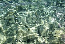 Sea Water Reflection And Pebbles Royalty Free Stock Images Sea Water Reflection And Pebbles Royalty Free Stock Images