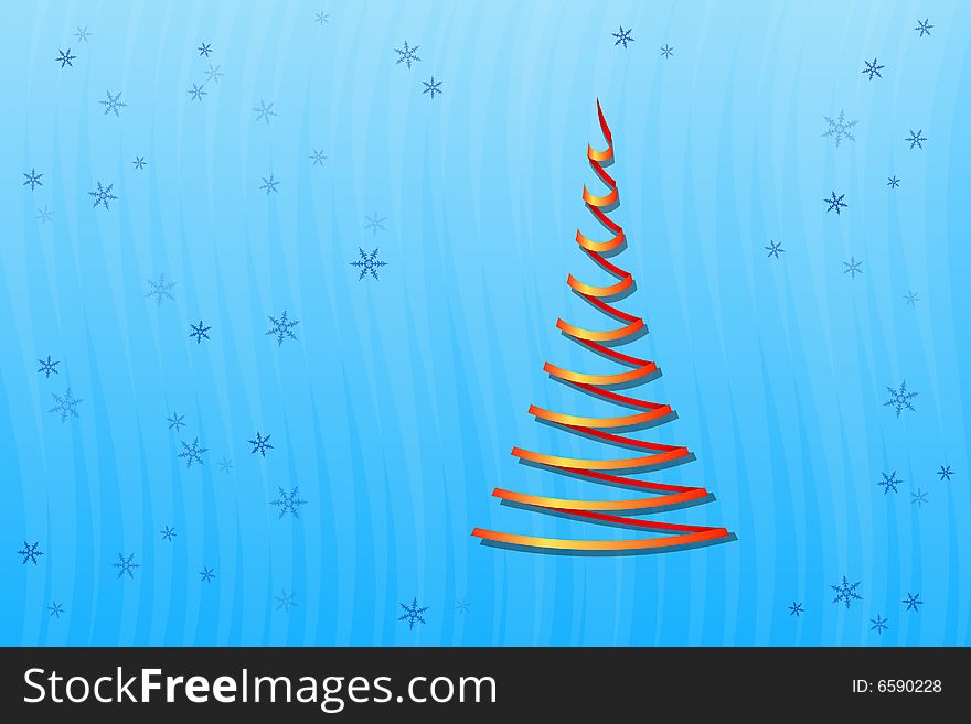 Vector illustration of Christmas Tree