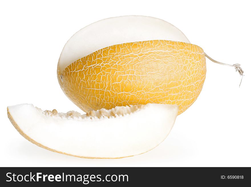 Melon isolated on white background.