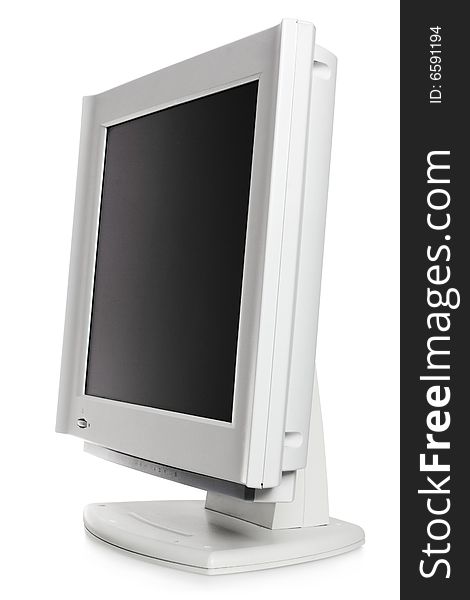 Modern monitor isolated on white.