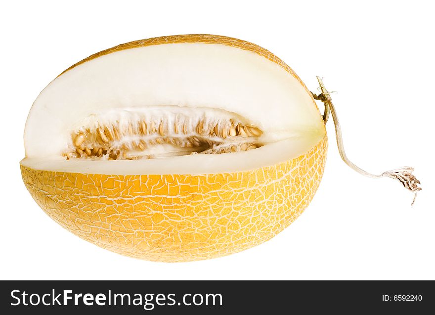 Melon isolated on white background.