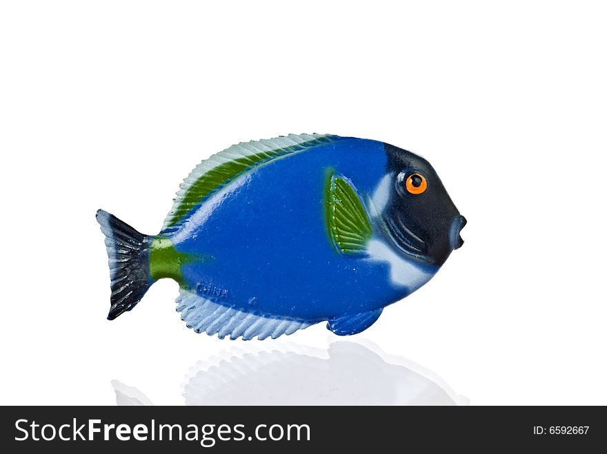 Blue Toy Fish from underwater world. Blue Toy Fish from underwater world