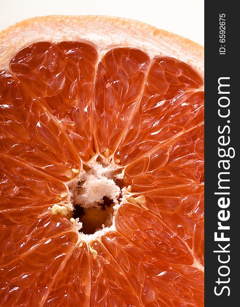 Grapefruit close up view background