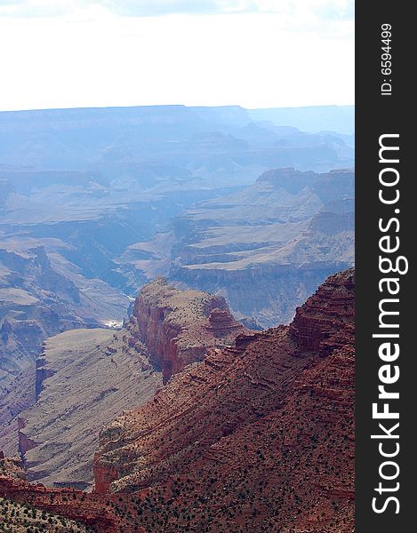 Grand Canyon National Park from the south rim in Northern Arizona.