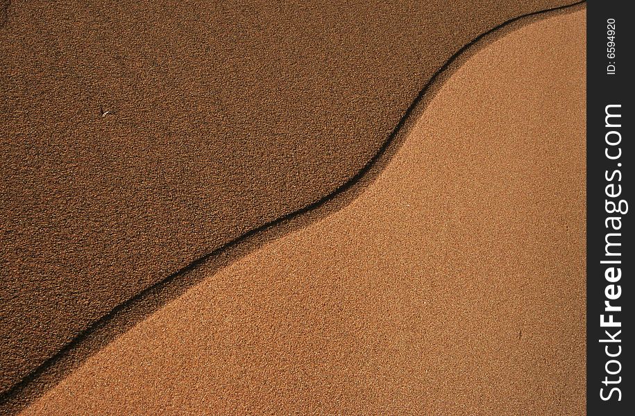 An edging of the sand dune. Namibia, Africa.