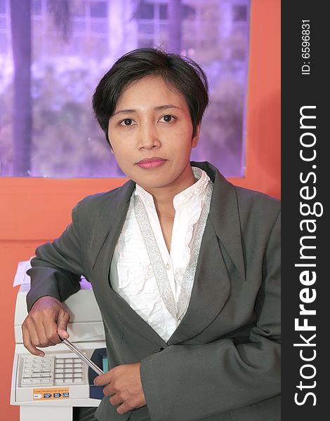 Secretary at office