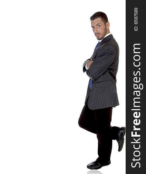 Stylish pose of american businessman