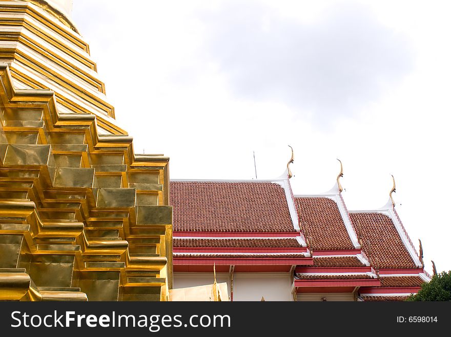 Buddha regilious temple architecture in north thailand. Buddha regilious temple architecture in north thailand