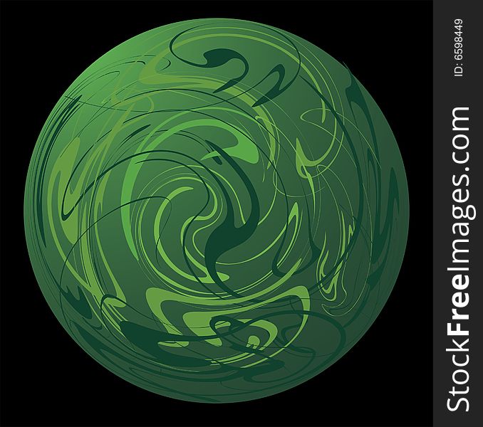 Modichesky whirlpool of a sphere 1. Vector
