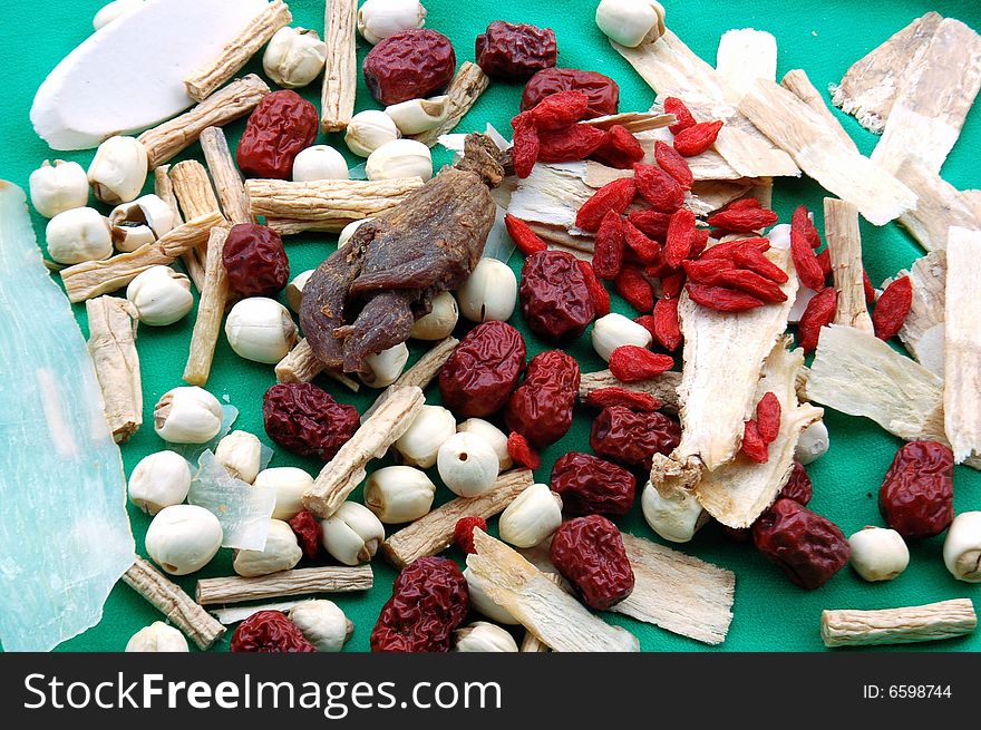 Traditional Chinese Medicine - An assortment of chinese herbs