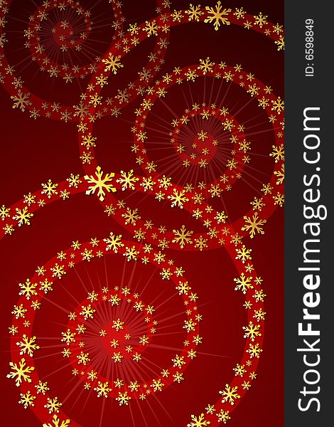 Vector illustratio of Christmas Snowflake Decoration