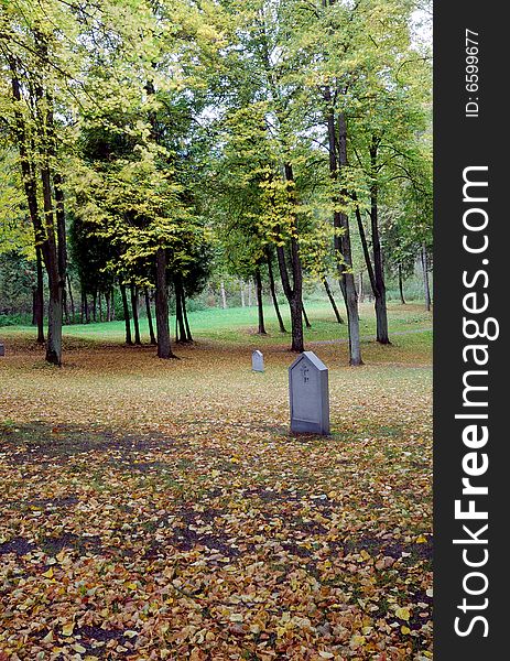 Autumn On An Old Cemetery
