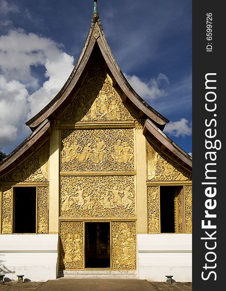 Temple Xieng Thong, Luang Prabang, Laos, is a remarkable temple