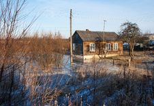Farmhouse In Winter Stock Photos Farmhouse In Winter Stock Photos