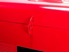 Isolated Red Toolbox Close-up Stock Image