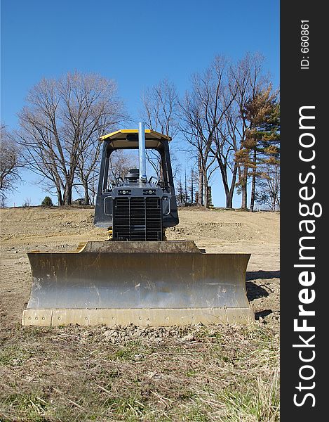 Front View of Bulldozer