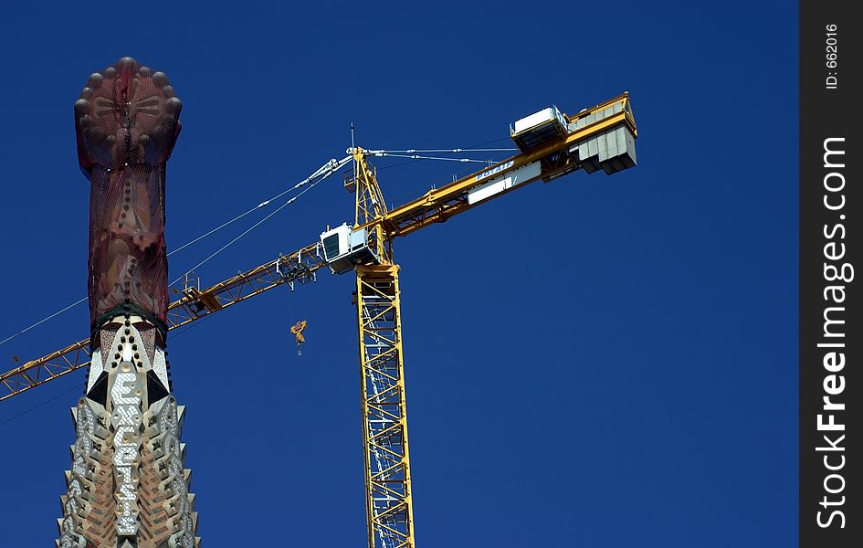 Sagrada familia construction