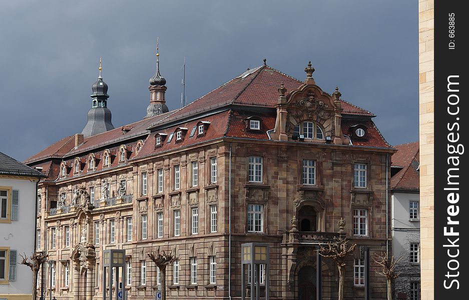 This impressive building can be found in the ancient town of Speyer in the Palatine part of Germany. It's next to the ancient cathedral so that the bishop did not have too long a walk to go to church. While the cathedral was founded in the 12th century the early days of the settlement go back to the times when the Romans conquerered that part of Europe more than 2000 years ago. This impressive building can be found in the ancient town of Speyer in the Palatine part of Germany. It's next to the ancient cathedral so that the bishop did not have too long a walk to go to church. While the cathedral was founded in the 12th century the early days of the settlement go back to the times when the Romans conquerered that part of Europe more than 2000 years ago.