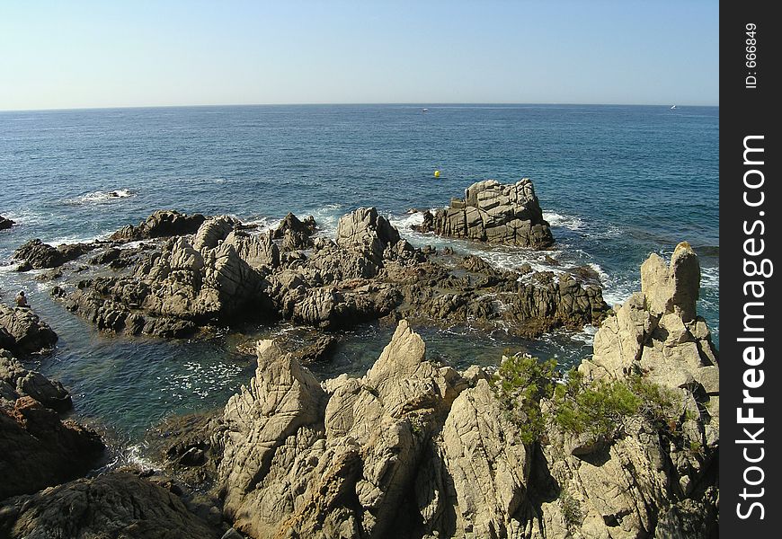 Rocks,sea,blue. Rocks,sea,blue