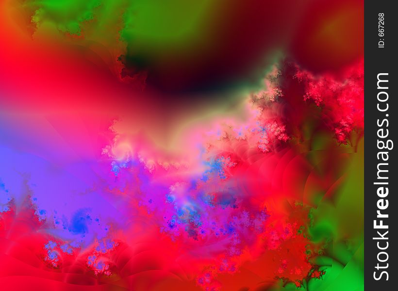 A colorful fractal background