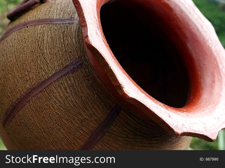 Latin american ceramic vase from Boquete in Panama.