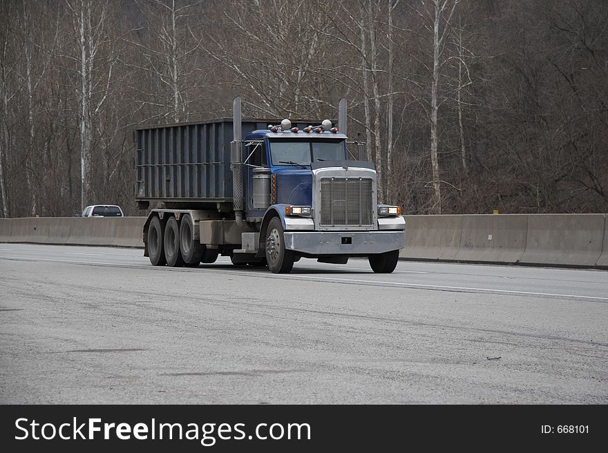 Dump Truck on the Highway