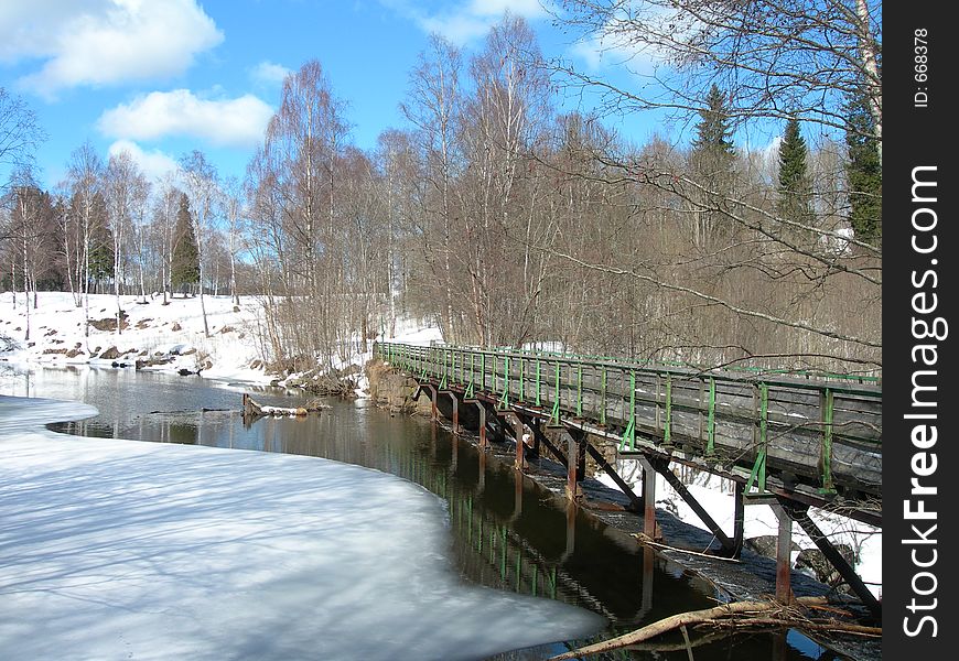 The river Lysakerelva in Oslo. The river Lysakerelva in Oslo.