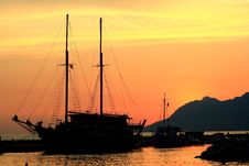 After Sunset Royalty Free Stock Image After Sunset Royalty Free Stock Image
