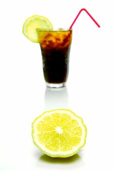 Lemon Cola Royalty Free Stock Photography