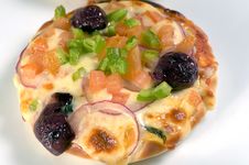 Mini Mediterranean Pizza Royalty Free Stock Images Mini Mediterranean Pizza Royalty Free Stock Images