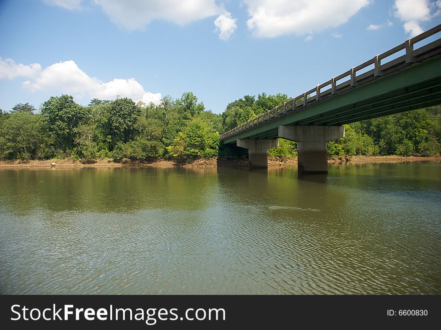 This bridge stretched over Leesville Lake in Western Virginia. This bridge stretched over Leesville Lake in Western Virginia