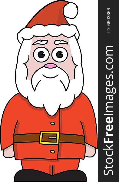 A colourful Father Christmas Illustration. A colourful Father Christmas Illustration