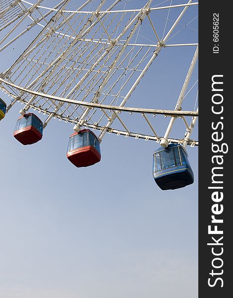 The ferris wheel in a park of china