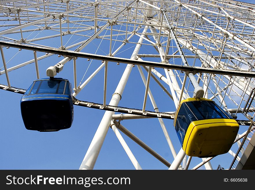 The Ferris wheel in a park of china