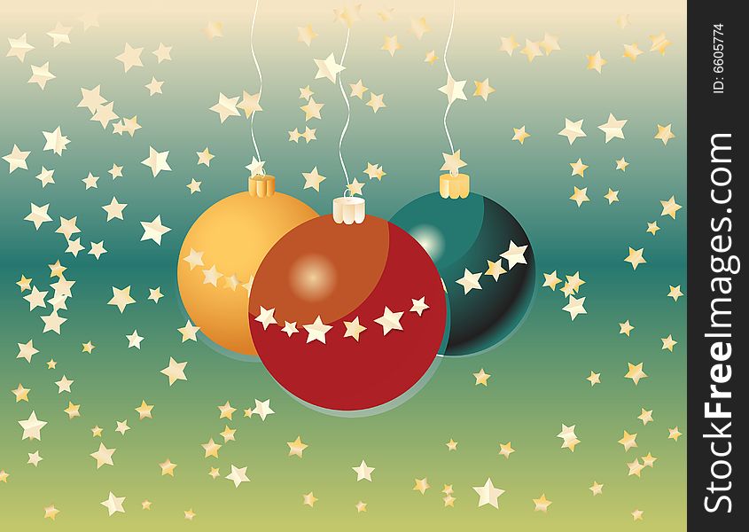 Shiny Christmas background vector illustration old colors