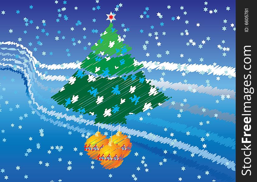 Sketch Christmas Background