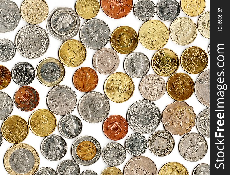 Australian coins, a set of isolated clippable coins. Australian coins, a set of isolated clippable coins