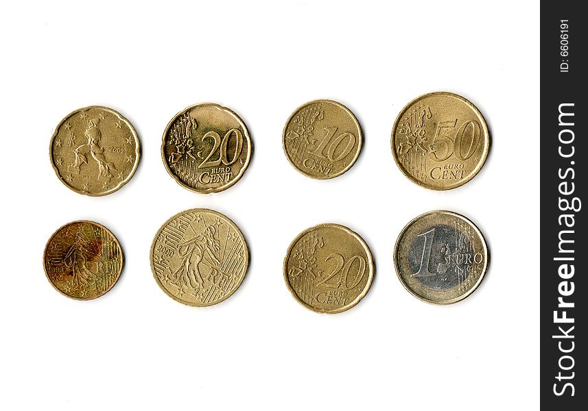 Australian coins, a set of isolated clippable coins. Australian coins, a set of isolated clippable coins