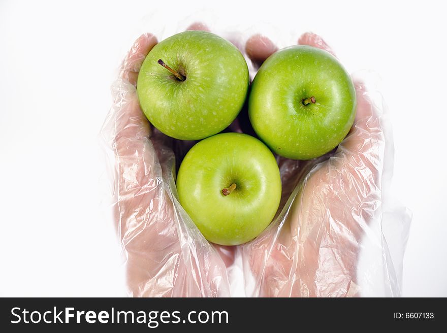 An images of fresh green apples