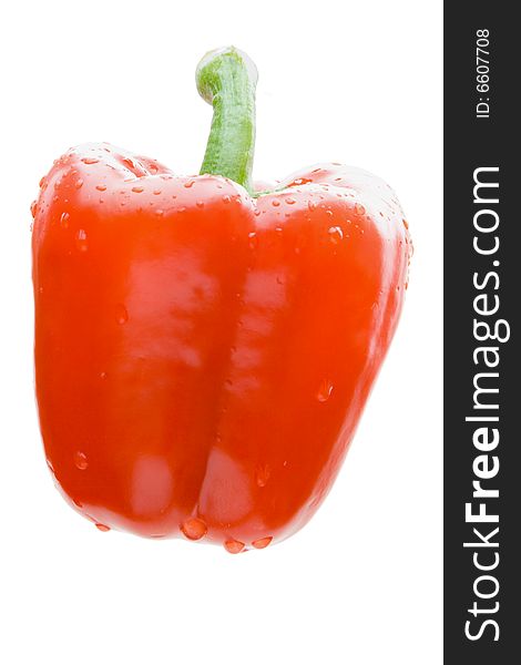 Red pepper isolated on a white background