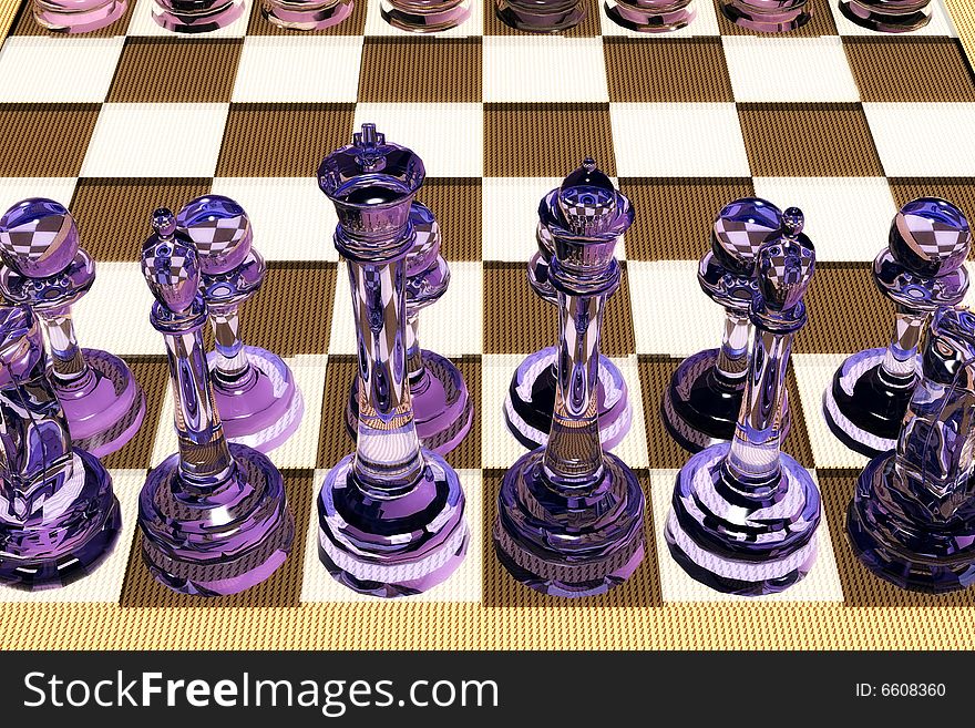 Illustration of the glassy Chess