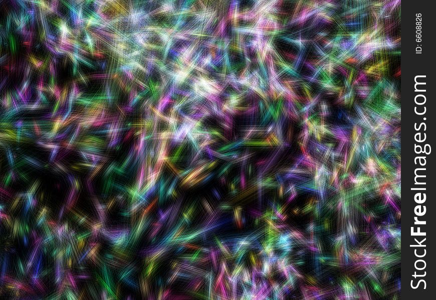 Lots of colorful particles in black background