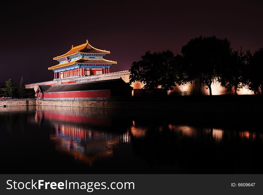 The north gate of Forbidden City of beijing. The north gate of Forbidden City of beijing
