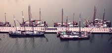 Old Sailing Boats In The Marina Royalty Free Stock Image Old Sailing Boats In The Marina Royalty Free Stock Image