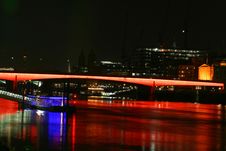 Bridge At Night Royalty Free Stock Photos Bridge At Night Royalty Free Stock Photos