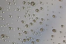 Rain Drops On Glass Surface Royalty Free Stock Images