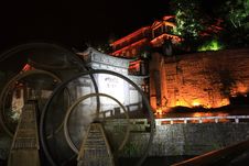 Night View Of Lijiang Stock Photos Night View Of Lijiang Stock Photos